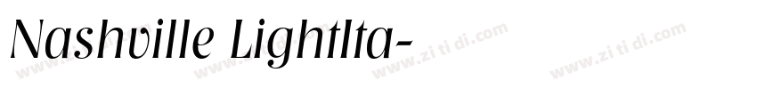 Nashville LightIta字体转换